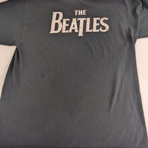The Beatles Classic Logo Black T-Shirt Medium